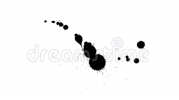 墨水滴在干纸26上视频的预览图