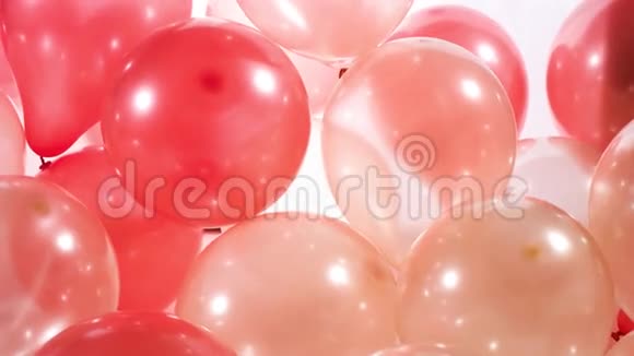 红色金色派对气球视频的预览图