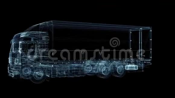 概念卡车3D插图视频视频的预览图