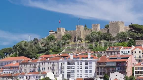 葡萄牙圣乔治风景里斯本要塞视频的预览图