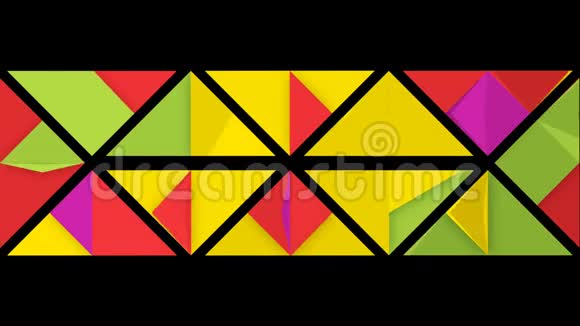彩色三角形的视频视频的预览图