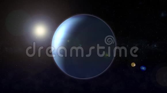 海王星在太空中旋转视频的预览图
