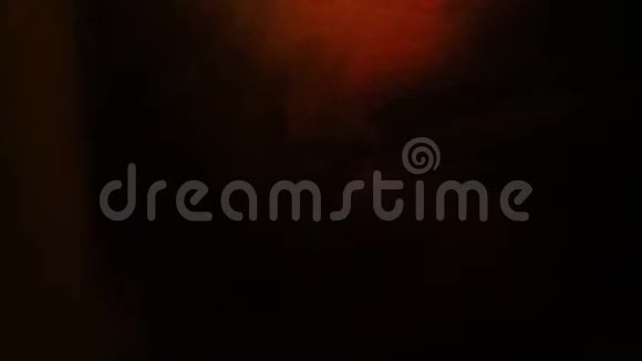 橙色油墨流动液体光耀斑混合视频的预览图