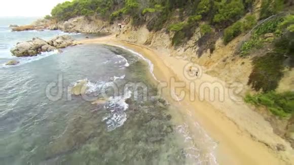 地中海海滩航空景观03视频的预览图