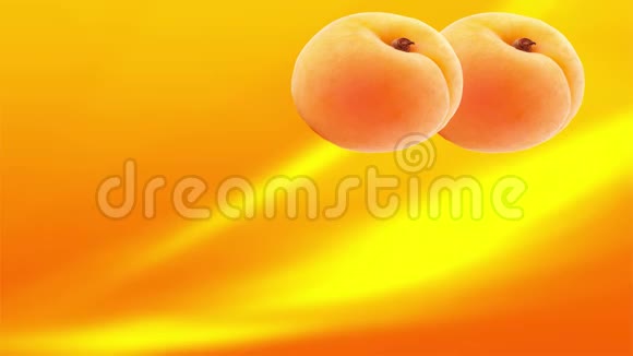 黄色桃子和绿色桃子的动画视频的预览图