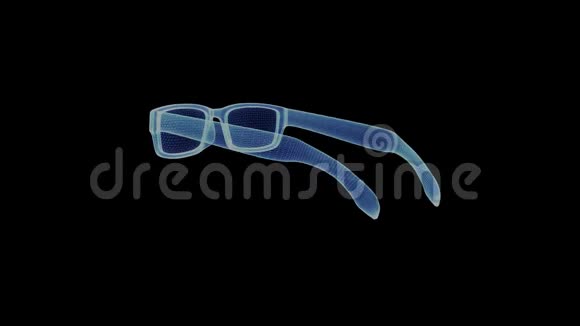 全息太阳镜眼镜的3D动画视频的预览图