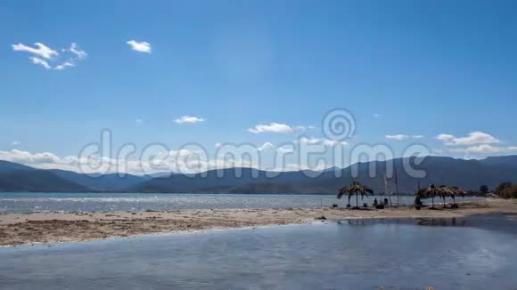 希腊海滩时间流逝视频的预览图