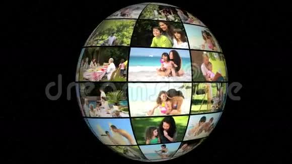 家庭度假3D动画视频的预览图