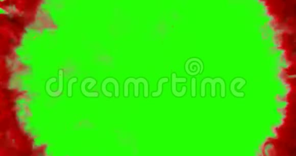抽象粉末圈飞溅运动飞溅流动灰尘在色度键绿色屏幕背景假日活动情人节视频的预览图