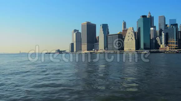 纽约纽约市曼哈顿天际线美利坚合众国视频的预览图
