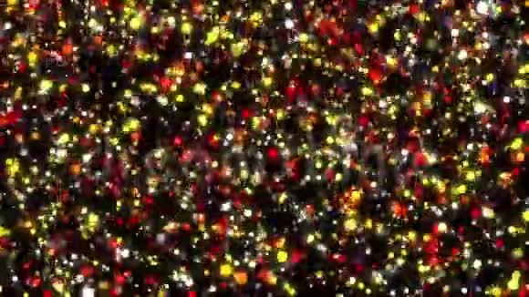 可循环发光的有色粒子和光视频的预览图