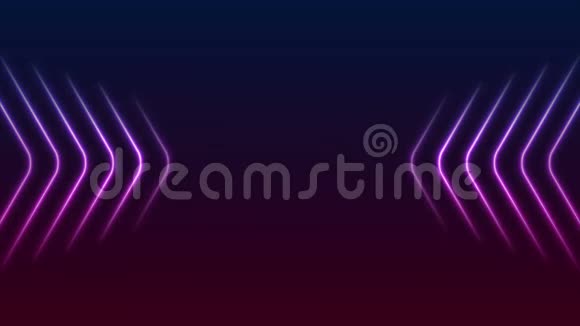 蓝色紫色抽象霓虹箭科技视频动画视频的预览图
