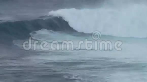 大海浪的时间流逝夏威夷毛伊岛视频的预览图