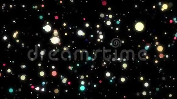 可循环发光的有色粒子和光视频的预览图