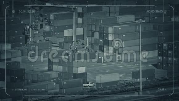 中央电视台船舶集装箱工业区视频的预览图