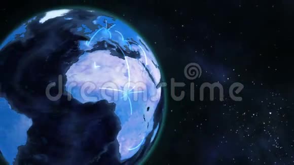 动画行星地球仪开始运转视频的预览图