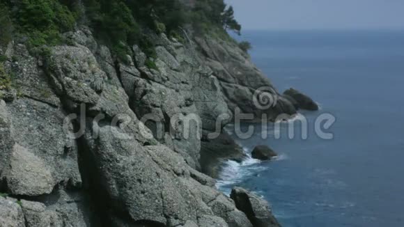 意大利波尔图菲诺悬崖岩石海岸视频的预览图