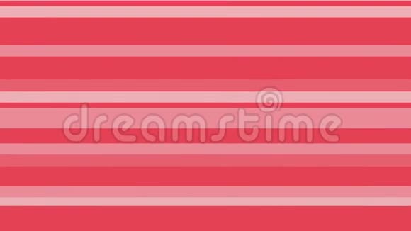 彩色条纹序列图案4k抽象的红色和白色运动图形背景横幅表演动画视频的预览图