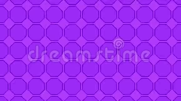 七彩万花筒序列图案4K抽象紫色运动图形背景对于俱乐部表演分形视频的预览图