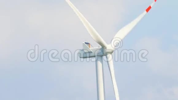 风能涡轮可再生能源的特写视频的预览图