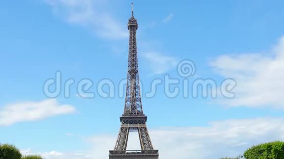 埃菲尔铁塔巴黎法国延时放大4k视频的预览图
