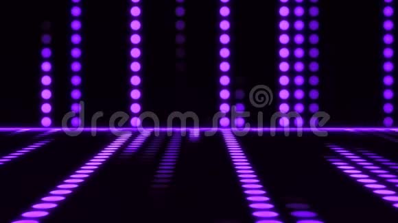 紫色科幻按钮室VJ循环运动背景视频的预览图