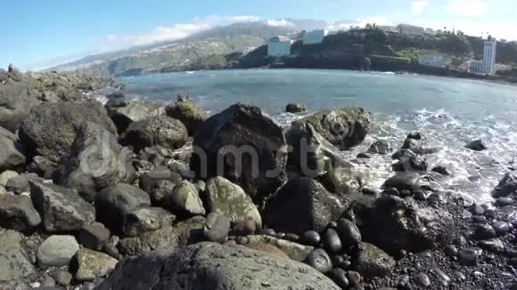 西班牙加那利群岛特内里费的海洋海岸4K视频的预览图