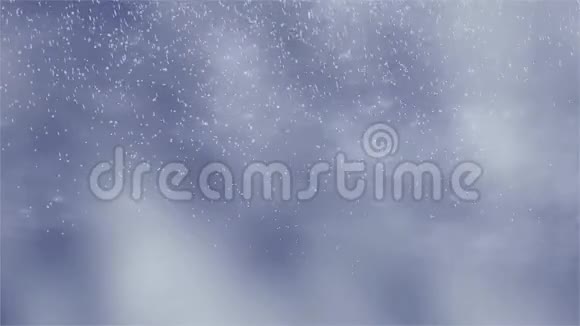 冬天的背景是暴风雪和月亮可以作为圣诞节的主题视频的预览图