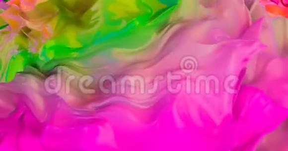 彩虹光泽液体波旋转镜头视频的预览图