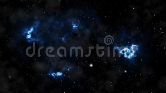 恒星和星系可循环使用五彩斑斓多彩的空间背景星云星星彗星发光的星系和恒星视频的预览图