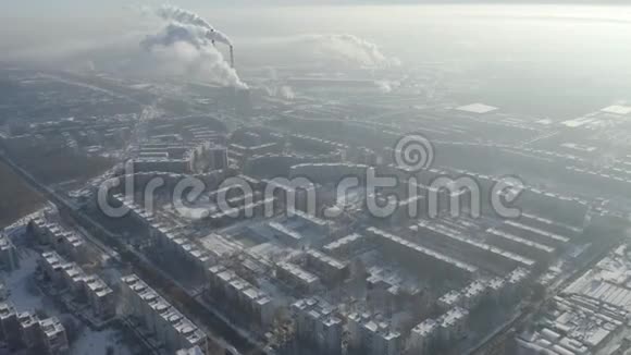 冬季城市航空视频的预览图
