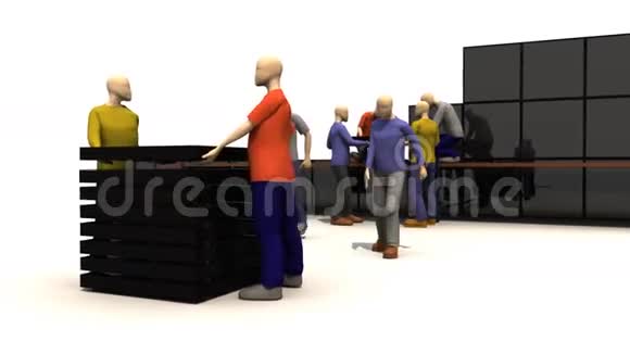 3D男子介绍商人工作视频的预览图