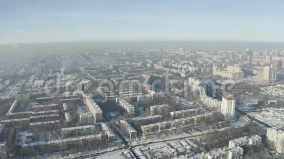 冬季城市航空视频的预览图