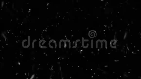 速降雪花颗粒雪尘绿色黑幕动画视频的预览图
