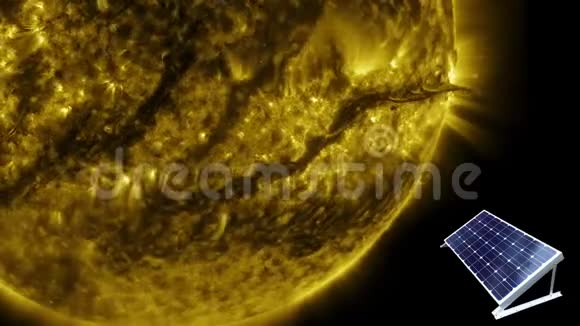 利用太阳能量的概念美国宇航局提供的一些元素视频的预览图