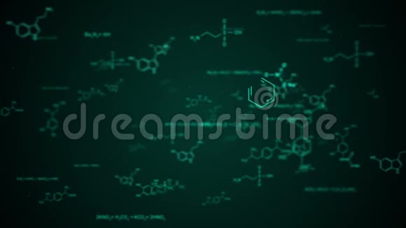 六边形结构分子三维渲染科学技术和医学概念的抽象背景视频的预览图