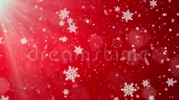 冬季圣诞节背景落红左向右循环背景视频的预览图