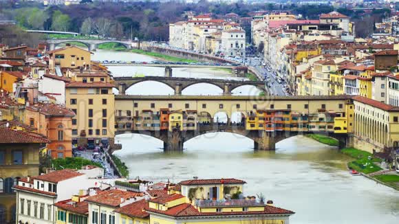 佛罗伦萨的老桥视频的预览图