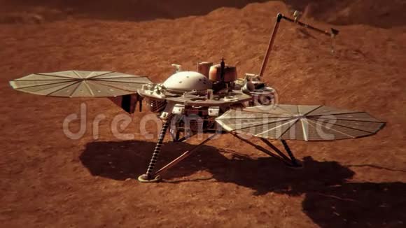 4KNASA在火星表面的高空着陆美国宇航局提供的元素视频的预览图
