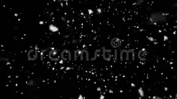 抽象雪直到霜冻的圣诞框架与雪花落下循环视频的预览图