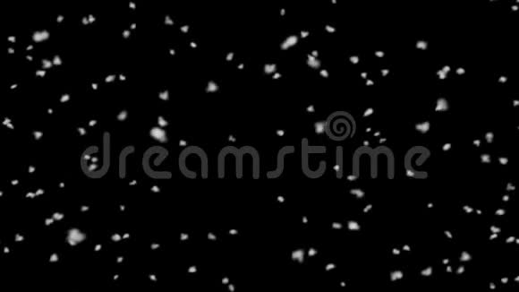 黑色背景高清1920x1080的大雪片动画视频的预览图