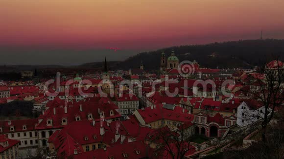 布拉格的日出旧城区时光流逝视频的预览图