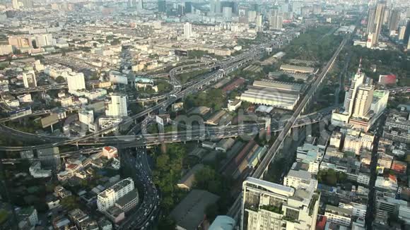 1920x1080p高清电视曼谷俯视图俯视图工程结构道路连接视频的预览图