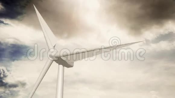 风力涡轮机4K视频的预览图