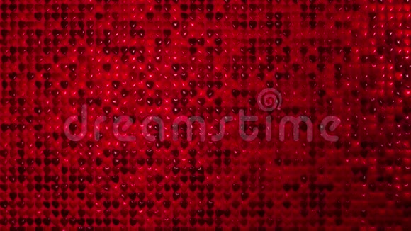 浪漫背景飞红热墙爱心在圣华伦丁节母亲节中心放置标识视频的预览图