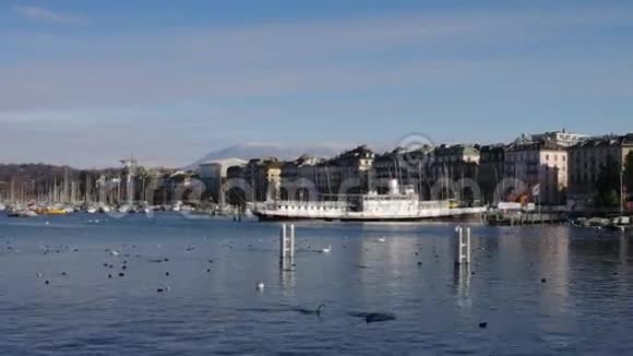 日内瓦湖和欧洲喷气机视频的预览图