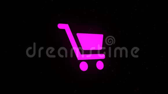 动画购物车图标动画网上购物购物车图标视频的预览图