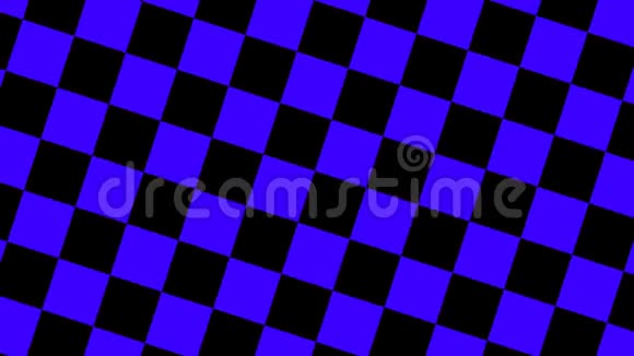 设计黑色和蓝色格子旋转视频的预览图