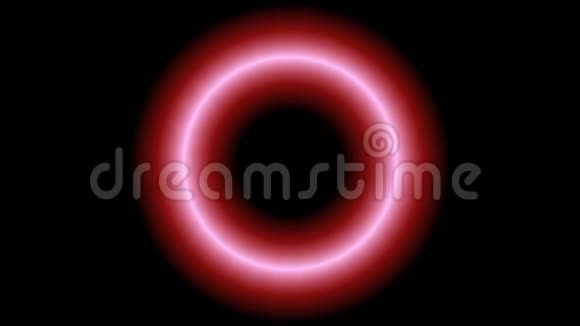 粉色圆圈圈在黑色背景上旋转视频的预览图