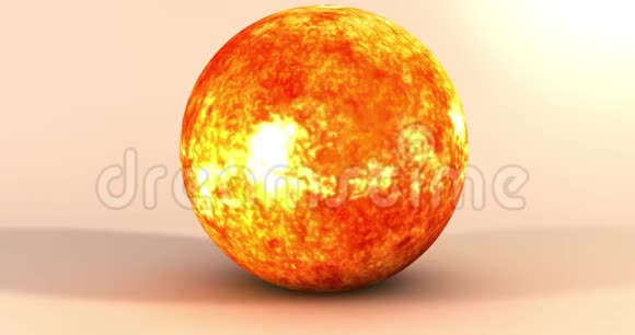 太阳在立体背景下360度旋转的动画视频的预览图